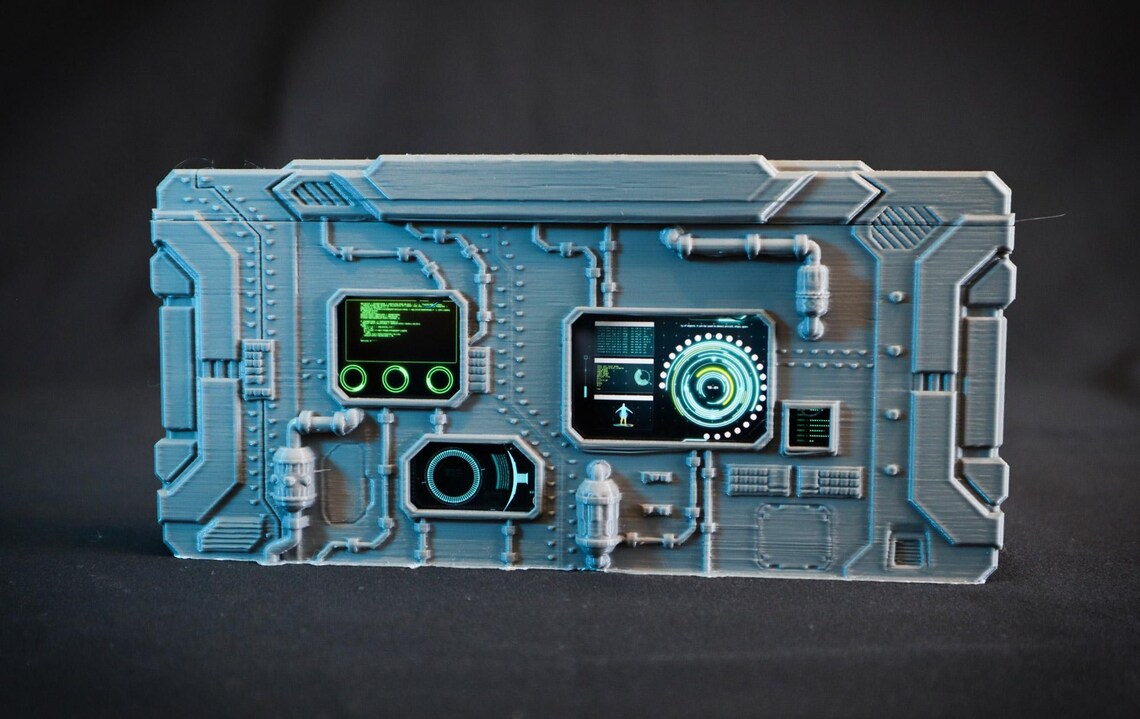Dnd Animated Sci-fi Computer Screens Captains Deck Spaceship Insert ...