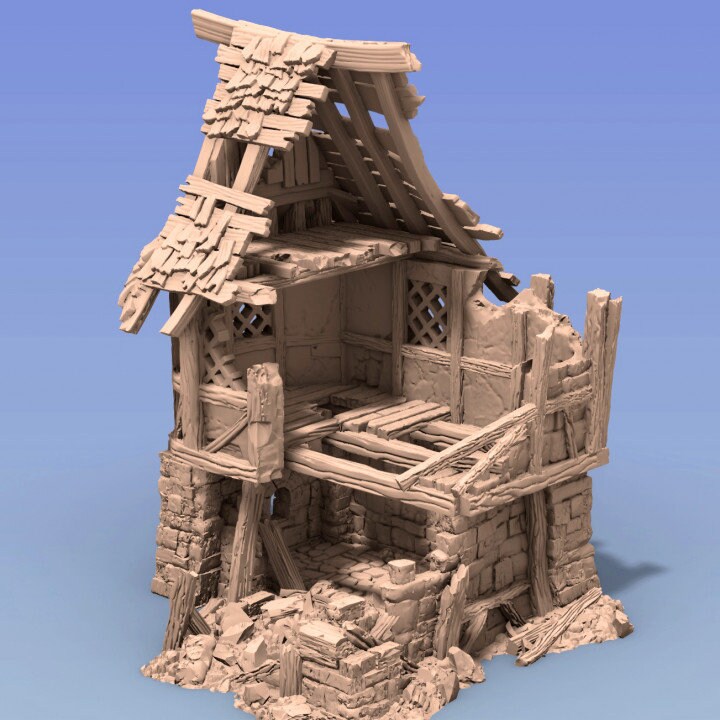その他 Terrain - House & Ruins Set (6+ houses) Terrain - House & Ruins Set (6+ houses) Skirmish Terrain Kit