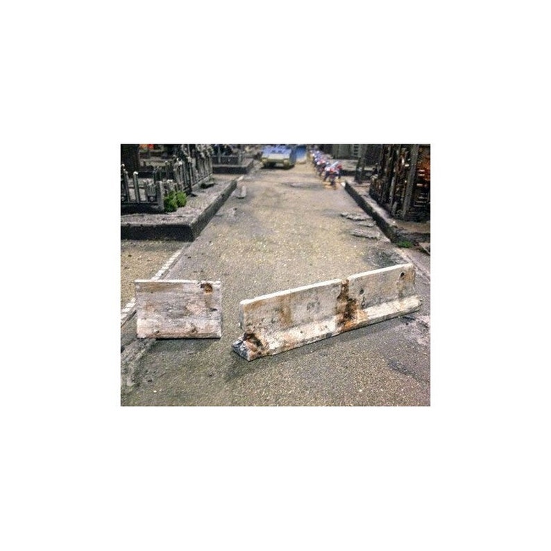 dnd Barrier Barricades WWII Urban War Apocalypse Tabletop Scatter Terrain RPG Warhammer D/&D Dungeons and Dragons Elf Miniature