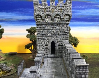 dnd Port Winterdale Bastion and Ramparts  Castle Tabletop Scatter Terrain RPG  D&D Dungeons and Dragons