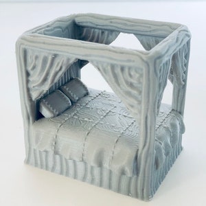 dnd Bett Himmelbett Schlafzimmer Möbel Haus Einrichtung Schloss Edelmann - 28 mm Tabletop Scatter Terrain D&D Dungeons and Dragons RPG