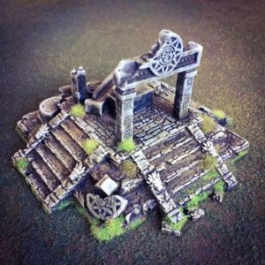 DnD Aztec Ruins Forgotten Ancient Tribal Ruins Jungle City 28mm Tabletop Scatter Terrain RPG Pathfinder D&D Dungeons and Dragons