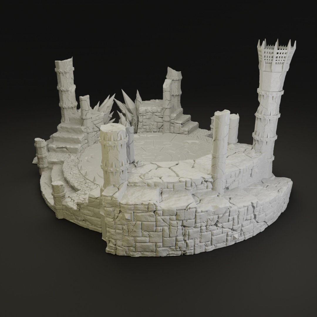 Tabletop Hellscape Dnd Arena Dark Evil Lord Dominion Underdark Hellscape Necromancer ...