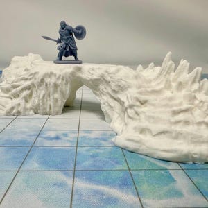 dnd Ice Bridge Snow Terrain Eskimo Tundra Ice Age Wargaming Tabletop Scatter World Building | Dungeons and Dragons |  D&D Pathfinder