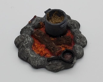 dnd  Campfire for Adventurers Camp Tabletop Terrain Miniature RPG  D&D  Dungeons and Dragons Wargaming RPG Games