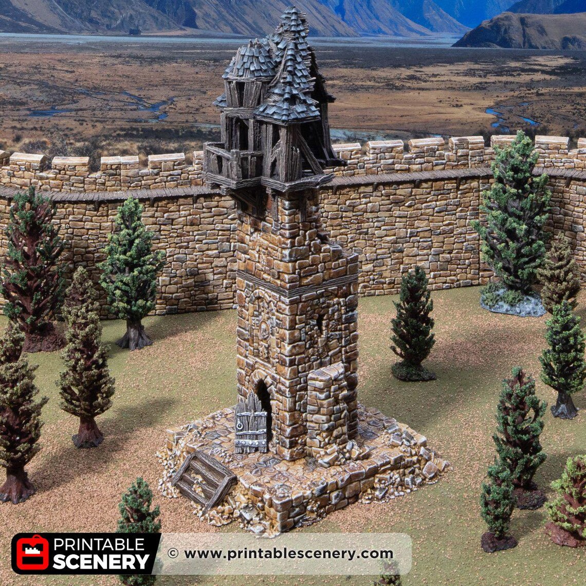 Dnd Hex Ruined Milbury Tower Bastion Turret Castle Medieval RPG ...