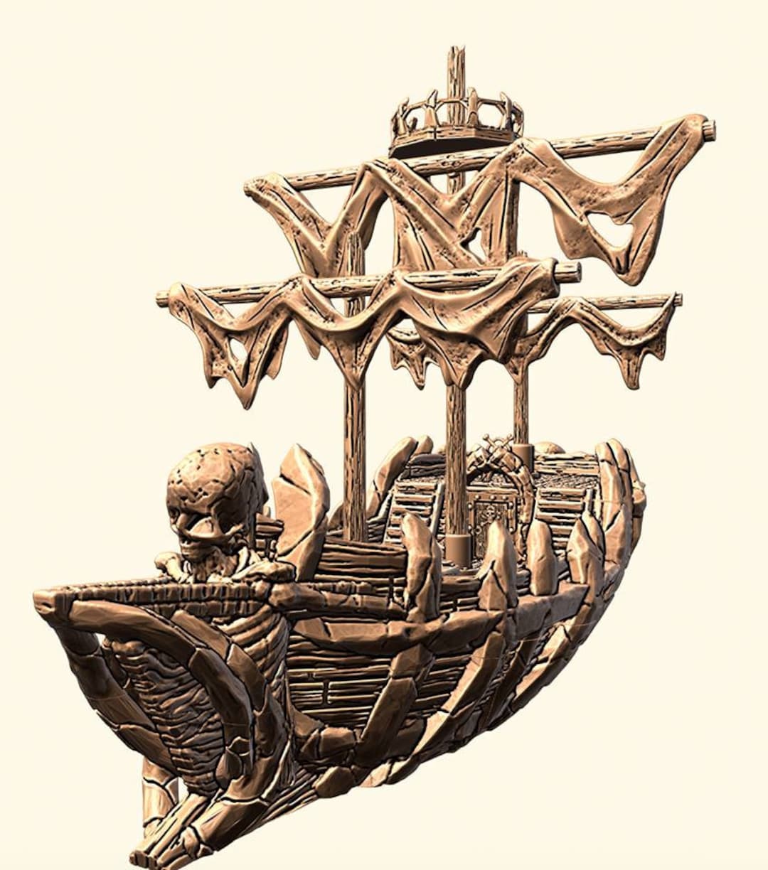 Dnd Undead Galley Pirate Ship Boat Depths of Savage Atoll Tabletop ...