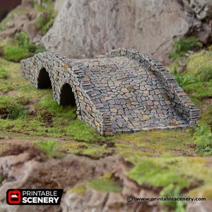 dnd Stone Arch Bridge Hagglethorn Hollow  Tabletop Scatter Farm Village Terrain RPG  D&D Dungeons and Dragons