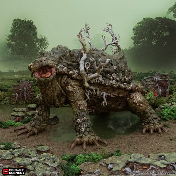 dnd Fastcallion Crawling Giant Tortle Gloaming Swamps Tabletop Terrain RPG Dungeons and Dragons Games | Pathfinder