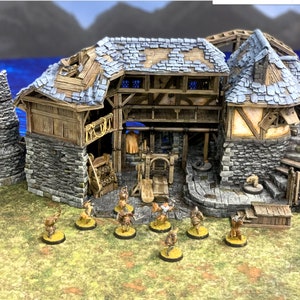 Dnd Lumbermill Saw Mill Logging Camp Medieval Tabletop Scatter Terrain ...