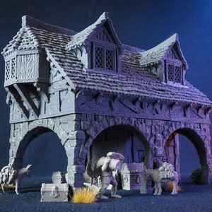 dnd Merchant General Store Town Building City of Tarok Village Terrain Wargaming Games RPG  D&D Dungeons and Dragons