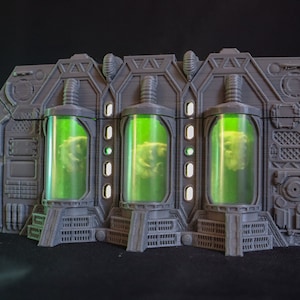 dnd Containment Tubes Alien Specimen Human Animated Magic Portal  Insert PHONE 4 Video Effects Scatter Terrain RPG D&D Dungeons and Dragons