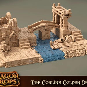 dnd Goblin Deceit Guardhouse Toll Bridge Crossing Set Heroquest HQ4 Dragon&#39;s Rest RPG Tabletop Terrain D&D Dungeons and Dragons