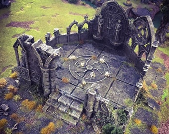 dnd Gothic Abby  Tabletop Village Scatter Terrain RPG  D&D Dungeons and Dragons
