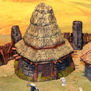dnd Celtic Homestead Cottage Shack  Village Tabletop Scatter Terrain RPG Dungeons and Dragons Games | Game Scape 3D