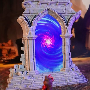 dnd Portal Ruined Archway Insert PHONE for FOUR Magical Magic Animated Video Effects Tabletop Terrain RPG  D&D Dungeons and Dragons