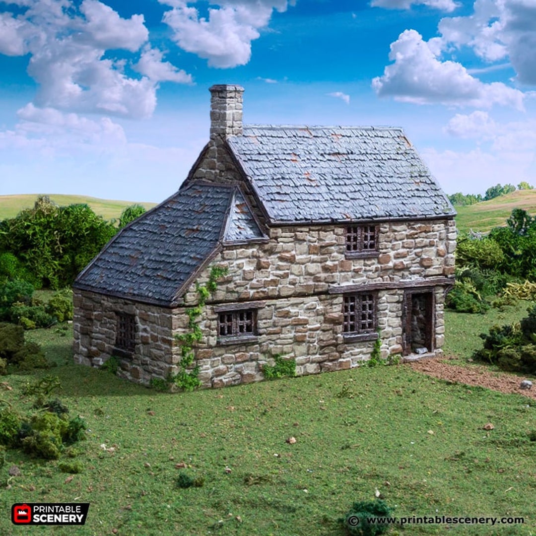Dnd Hollyhock Cottage Medieval House From King and Country Etsy