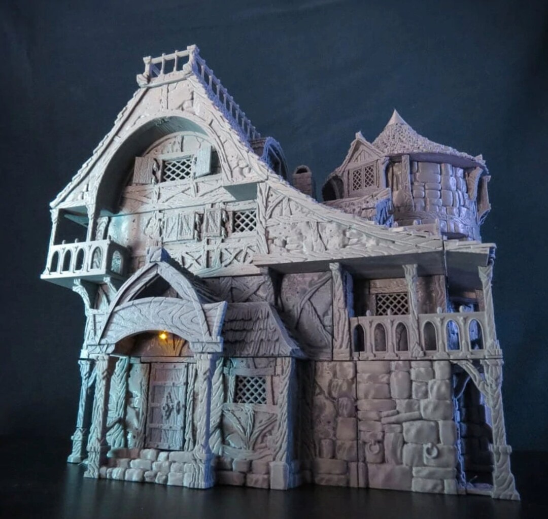 Dnd Roadside Inn Tavern Medieval Village City of Tarok Tabletop Scatter ...