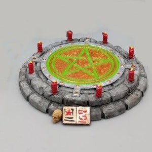 dnd Summoning Circle Evil Dark Ritual Symbol Tabletop Scatter Terrain Miniature RPG D&D Pathfinder Dungeons and Dragons