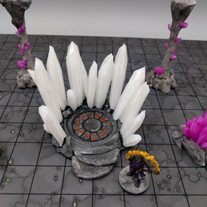 dnd Crystal Throne Crystal Cavern Shard Magic Energy Cluster Tabletop Scatter Terrain RPG D&D Pathfinder Dungeons and Dragons