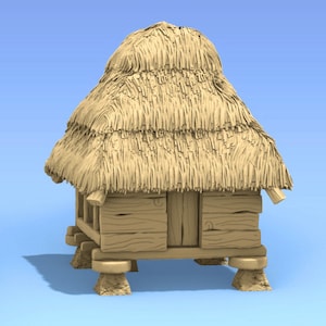 dnd Small Grainery for Village Grain Silo Farm Medieval Tabletop Scatter Terrain RPG Pathfinder Dungeons and Dragons Games