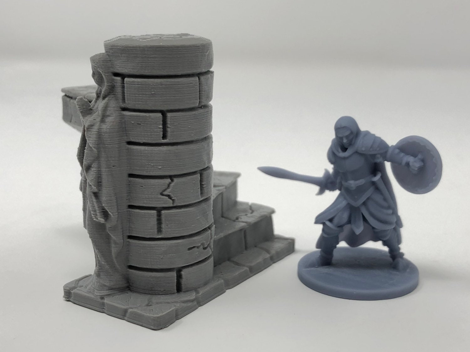 Crypt Spiral Stairs Scenery Tabletop 28mm Miniatures D&D Warhammer Gloomhaven 