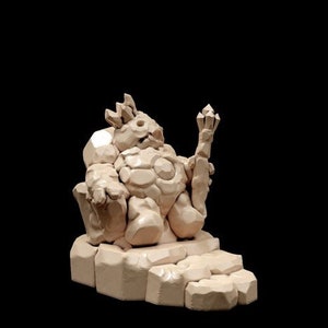 dnd DIRT KING Throne Armies of the Earthenkind Mud Stone Golem Earth Elemental Tabletop Miniatures RPG Pathfinder D&D Dungeons and Dragons