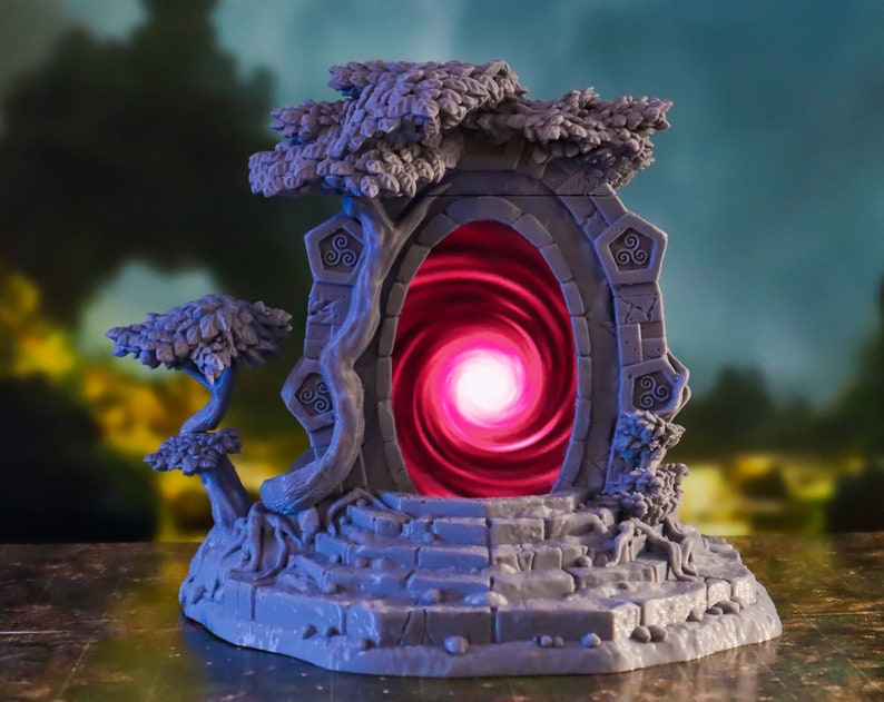 dnd Animated Magic Portal Enchanted Glen Insert PHONE FOUR Video Effects Tabletop Scatter Terrain RPG Pathfinder D&D Dungeons and Dragons image 5