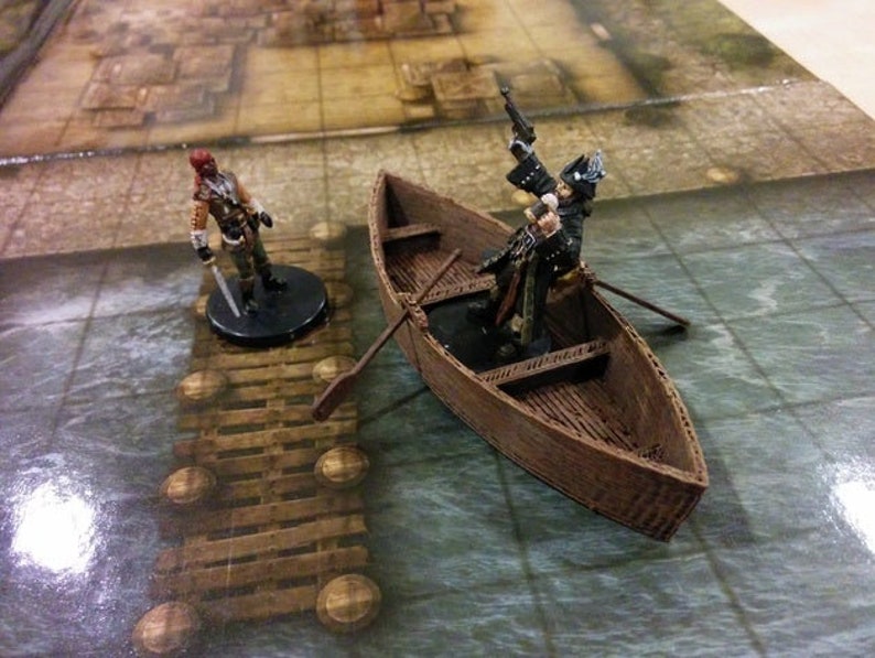 dnd rowboat openforge tabletop village terrain miniature