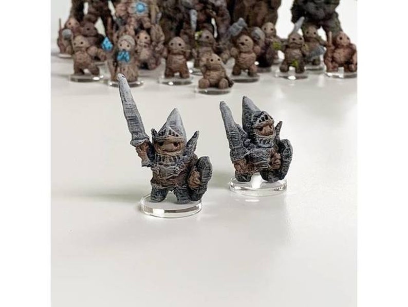 dnd Armies of the Earthenkind Set of 2 STALAGKNIGHTS 28mm earth elemental Tabletop Scatter Miniatures RPG Warhammer D/&D Dungeons and Dragons