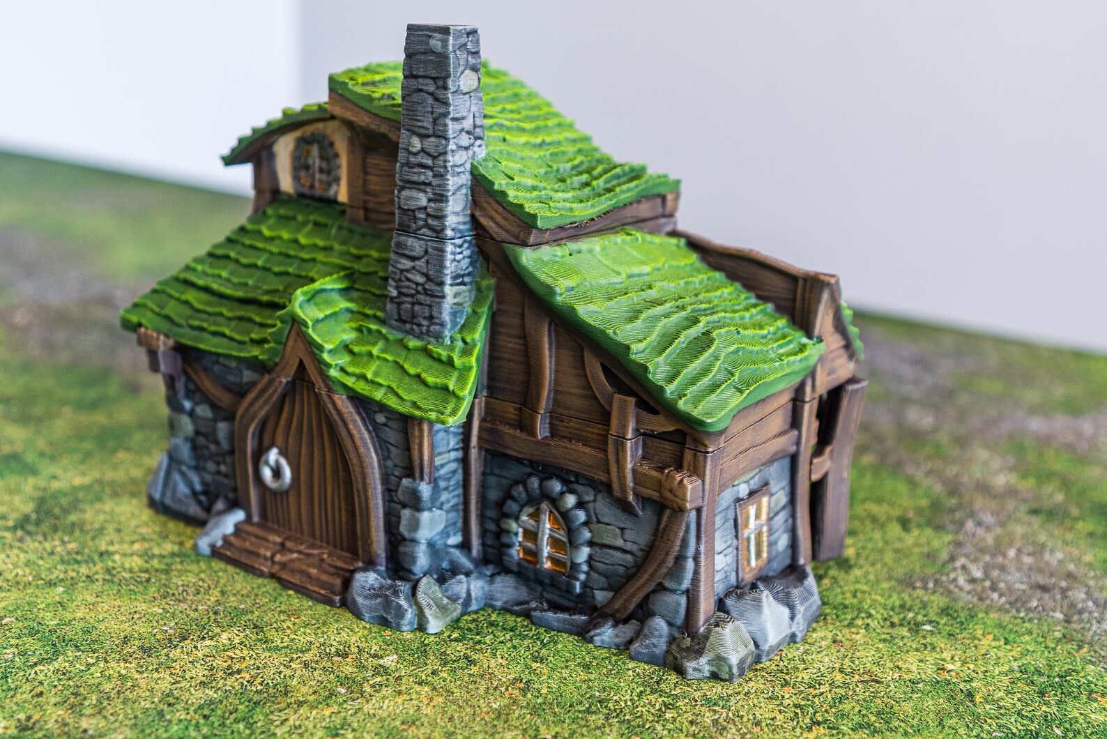 Dnd House of Geneous Gnome Druid Fantasy Forest 28mm Scatter Etsy