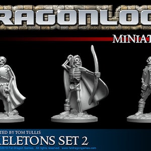 dnd RESIN Skeleton Warrior Set Undead Army Soldiers Tabletop Miniatures RPG Pathfinder D&D Dungeons and Dragons