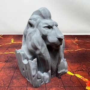 dnd Ancient Lion Ruins 28mm Scatter Terrain Throne Room RPG  D&D Dungeons and Dragons Wargaming RPG Games
