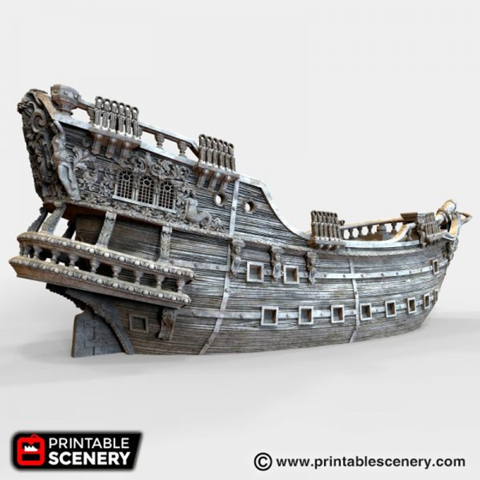 Dnd the Galleon Ship Dungeons and Dragons Pirate Boat Tabletop - Etsy