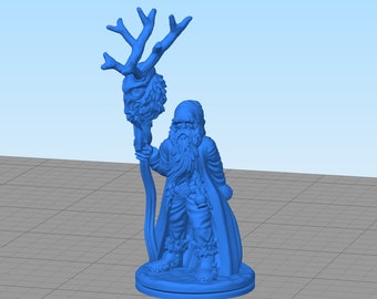 dnd Druid Klaus Resin Christmas 28mm Wilds of Wintertide Santa Claus Wargaming Terrain | Dungeons and Dragons |  dnd Miniature