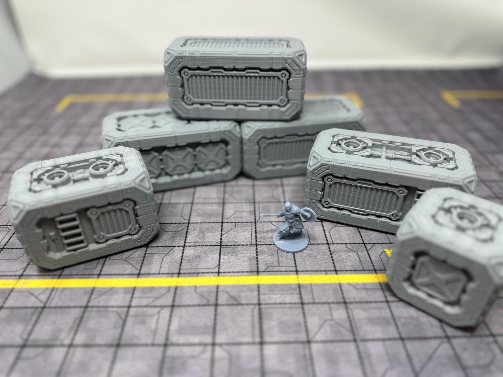 Rpg Container Dnd Extra Large Cargo Shipping Containers for Legion Sci-fi Scatter ...