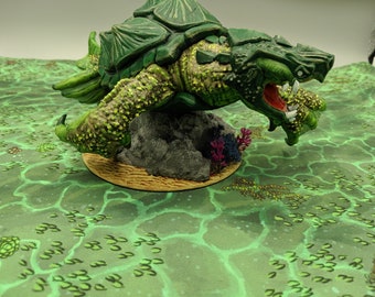 Dnd Dragon Turtle | Aquatic Sea Monster Giant Turtle Ocean Reptile