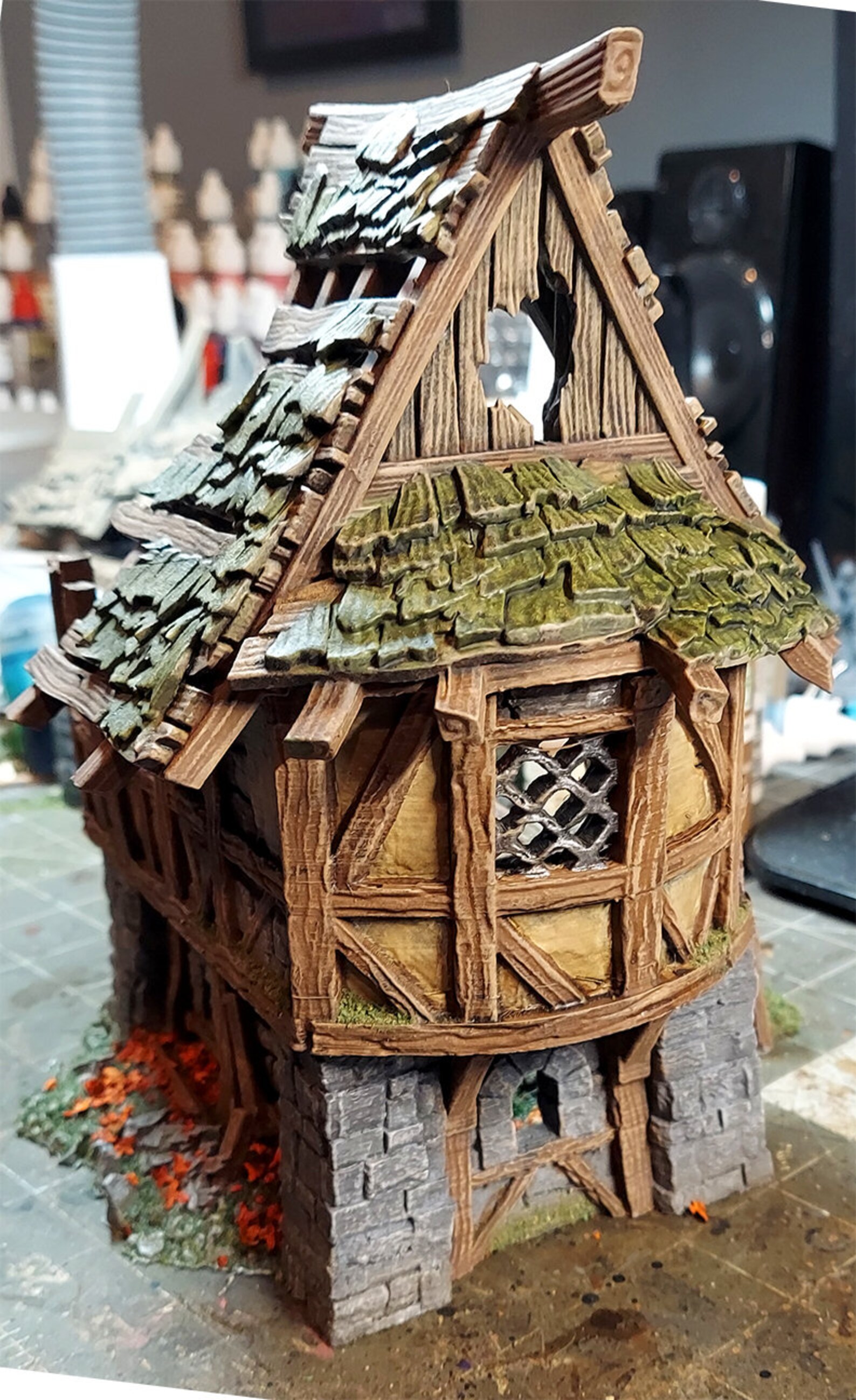 Dnd War Ruins Timber Frame Medieval House #2 Ruined Home Village ...