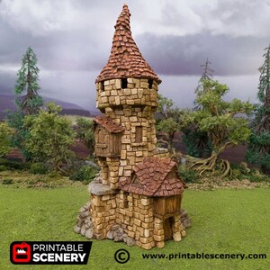 dnd Hagglethorn Hollow Tower   Tabletop Scatter Terrain RPG  D&D Dungeons and Dragons