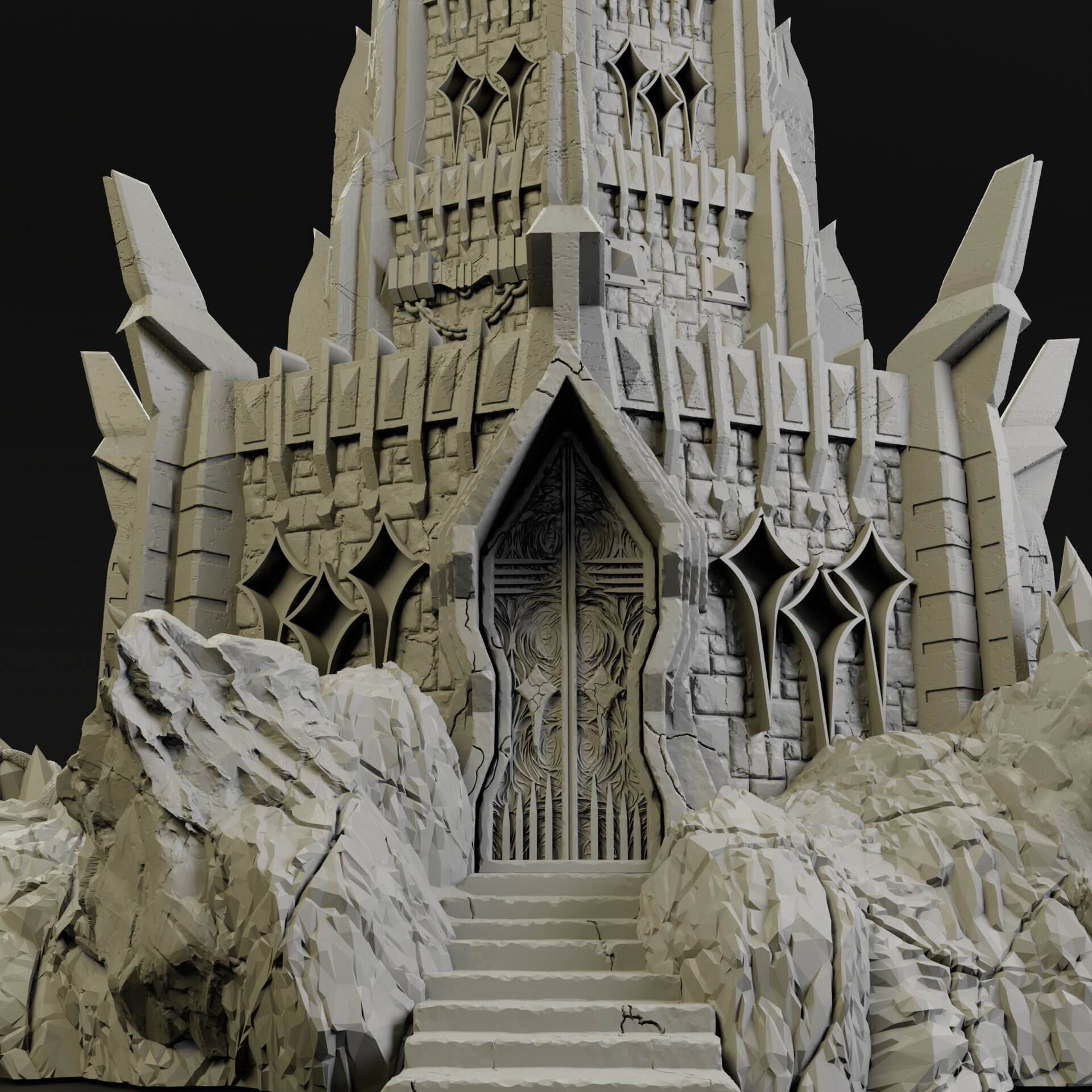 Tabletop Hellscape Dnd Dark Tower Necromancer Wizard Hellscape Scatter Village Tabletop ...