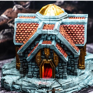 dnd Dwarven Jeweler Mountain Dwarf Mining Mountain City Scatter Village Tabletop Terrain Miniature RPG Pathfinder D&D Dungeons and Dragons