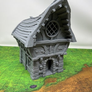 dnd Small Cottage Home House - 28mm Tabletop Miniature Village Tabletop Terrain RPG  D&D Dungeons and Dragons
