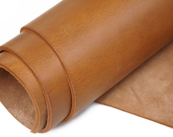 Buffalo Leather 3.6mm-4.0mm (9-10oz) Thick Leather Pieces Square for Crafts Heavy Weight Tooling Leather Sheets Full Grain