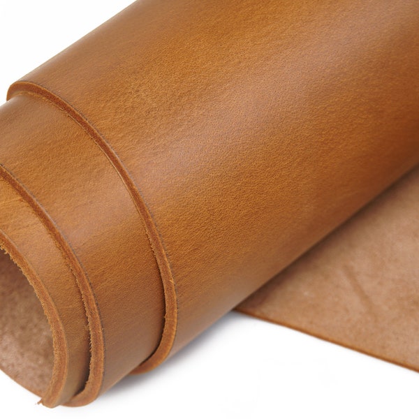 Buffalo Leather 3.6mm-4.0mm (9-10oz) Thick Leather Pieces Square for Crafts Heavy Weight Tooling Leather Sheets Full Grain