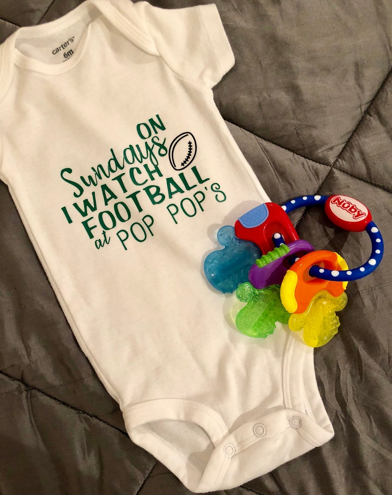 Philadelphia Eagles Onesie Bodysuit Shirt Love Watching WIth Grandpa
