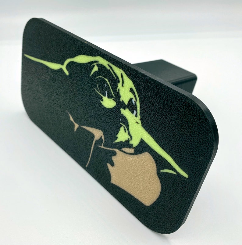 Baby Yoda Trailer Hitch Cover Dark Mode Etsy