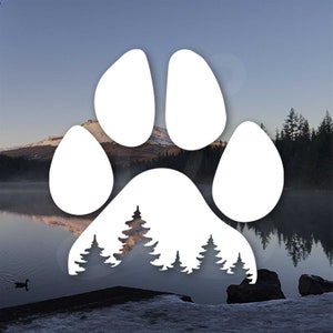 Adventure Paw Print Decal, Dog Decal. Vinyl Decal Only. Personalize Car Windows, Side Doors, Campers, Water Bottles, Pet Accessories.