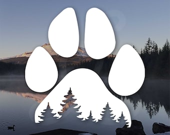 Adventure Paw Print Decal, Dog Decal. Vinyl Decal Only. Personalize Car Windows, Side Doors, Campers, Water Bottles, Pet Accessories.