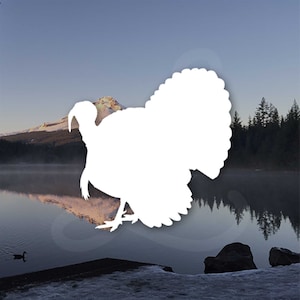 Strutting Tom Turkey Hunting Decal - Style A. Personalize your truck, ATV, windows, side doors, water bottle, or hunting gear.