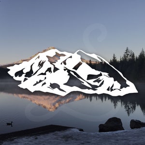 Alaska Mount Denali Decal. Vinyl Decal Only. Personalize Car Windows, Side Doors, Camper,  Camping Gear, Laptop, Helmet.